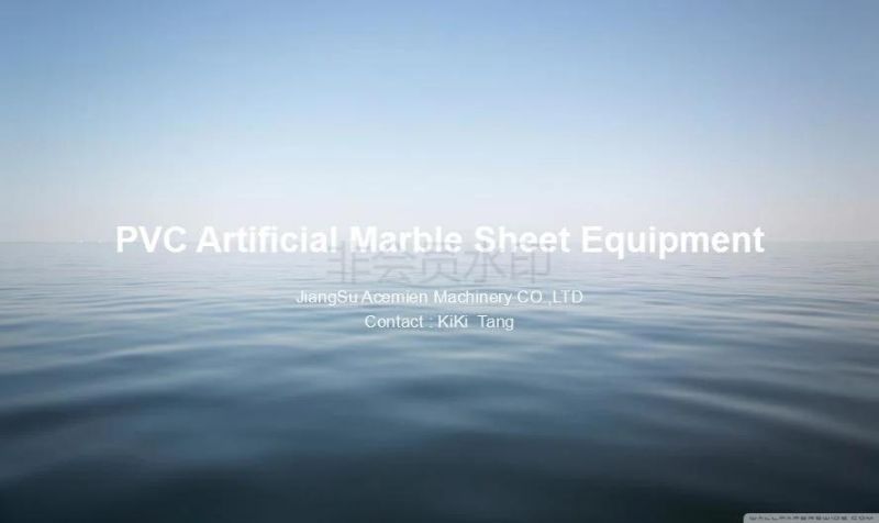 Plastic PVC Artificial Marble Sheet Production Line
