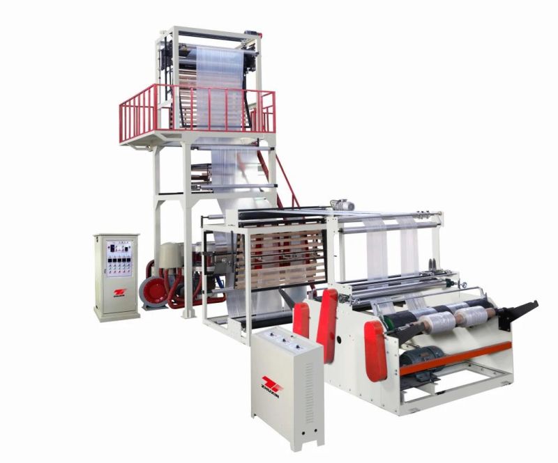 Zhuxin Sj-a Model High Speed Biodegradable PLA Pbat Sigle Layer Extruder Blown Extrusion Line Film Blowing Machine for LLDPE LDPE and HDPE