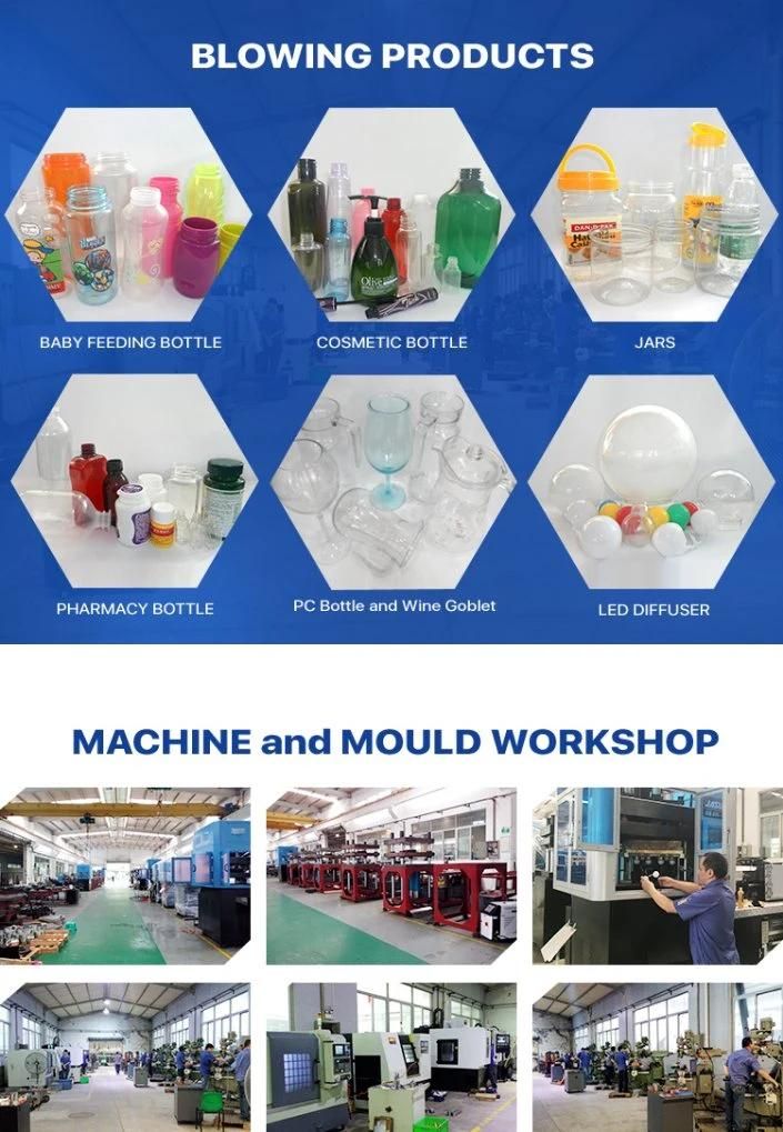 One Step Wide Neck Pet PC PS Jars Cans Plastic Injection Stretch Blow Moulding Machine Isbm Food Container Cosmetic Bottle Jar Making Blowing Molding Machine