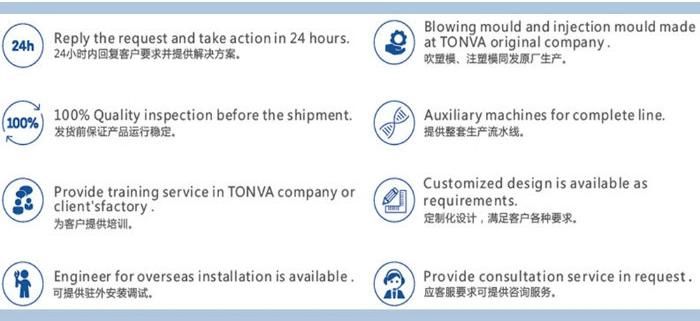 Tonva 30liter Plastic Bottle Jerrycan Making Blow Molding Machine