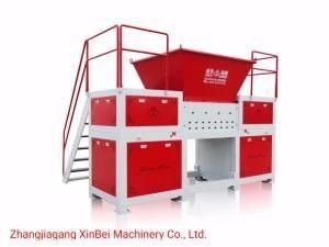 Low Professional Waste Recycling Machines Manufacturer Double Shaft Shredder Waste Tire ...