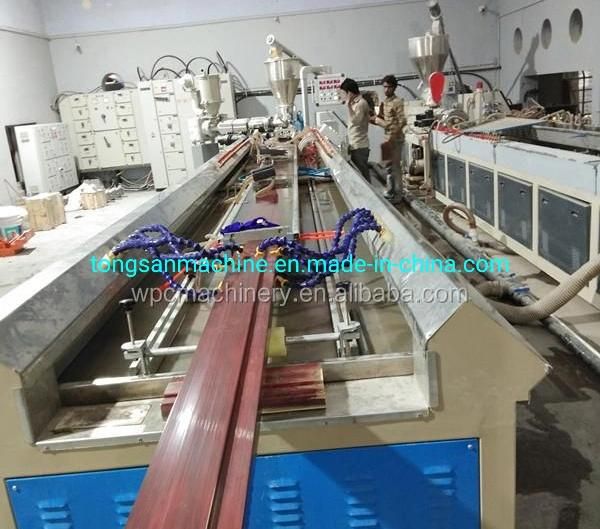 PVC WPC Wood Plastic Composite Machine PVC WPC Solid Door Frame Extruder Making Machine for India