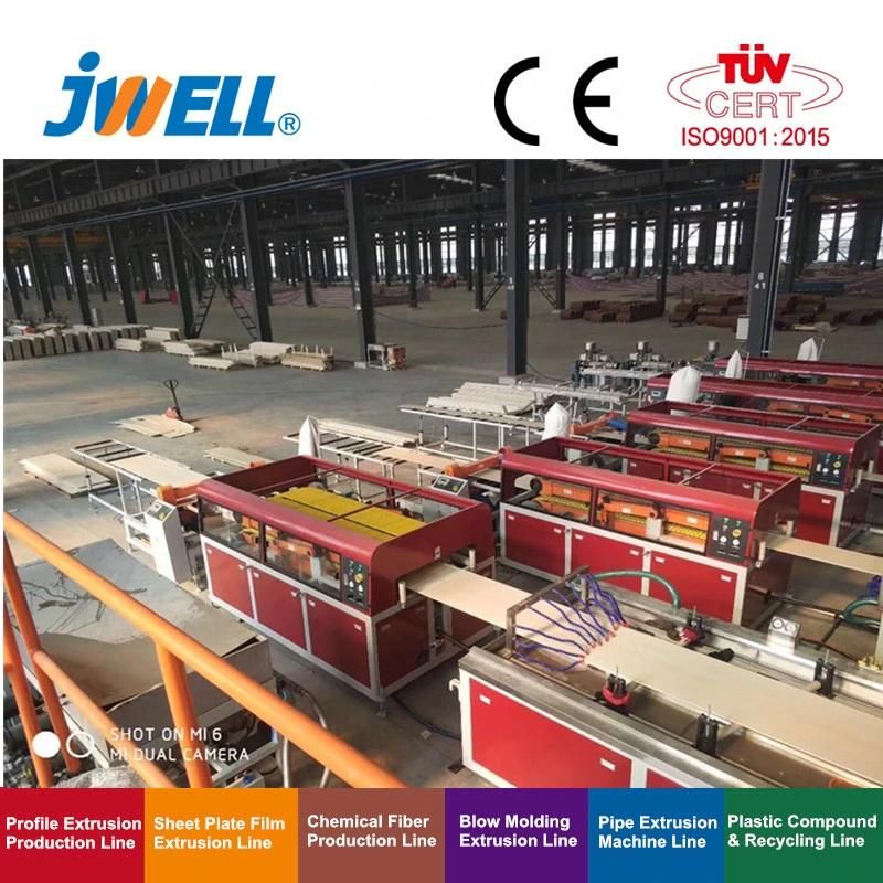 Jwell Floor PE Wood/PP Wood/WPC Profile Extrusion Line