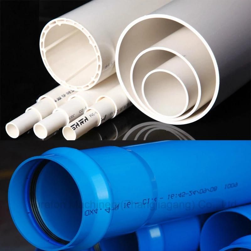Plastic Drainage Water Sewage Conduit Pipe Hose Tube Conical Twin Screw Extruder PVC Pipe Extrusion Production Making Machine