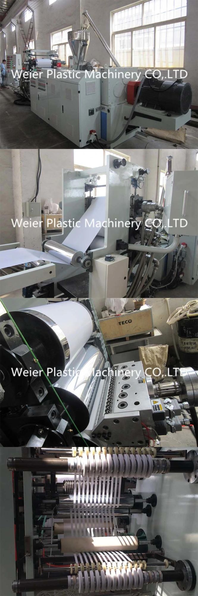 PVC Double Outlet Edge Band Extrusion Machine with Three Color Printer