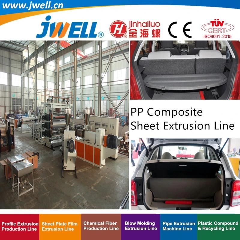 Jwell-PP and Wood Power Bamboo Powder Plastic and Fiber Composite Sheet Recycling Making Extruder Machine for Automobile Application Series (6)