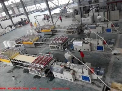 PVC Based WPC Sheet Vinyl Floor Extrusion Line (Vacuum automatic loading)