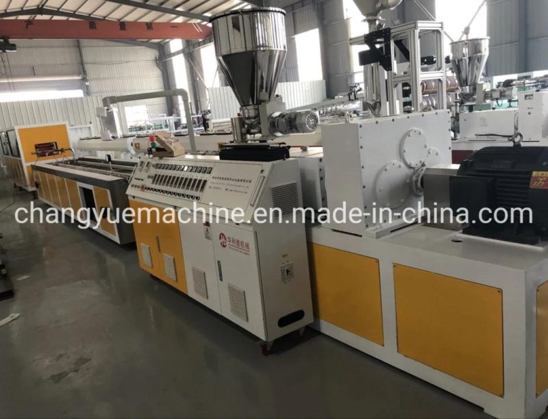 Double out Plastic Profile Machine PVC Electrical Wire Cable Trunking Profile Making Machine