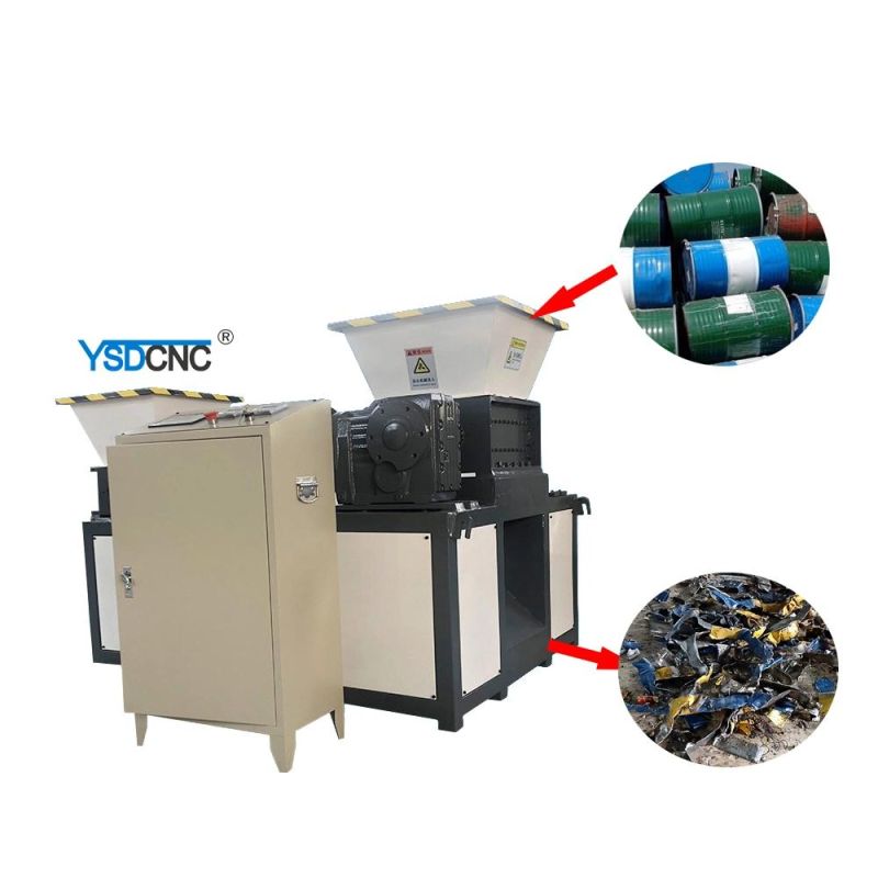 Copper Wire Film Industrial Iron Aluminum Chain Cans Car Rubber Tracks DTV Scrap Metal Shredder for Sale