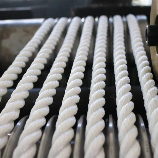 PP Nylon Plastic Jute Cotton 3 Ply 4 Strand Twisted Monofilament Danline Raffia Rope Making Machine Manufacturing Plant