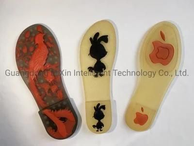 Colorful Rubber PVC Summer Shoe Sole Insole Sandal Making Machine