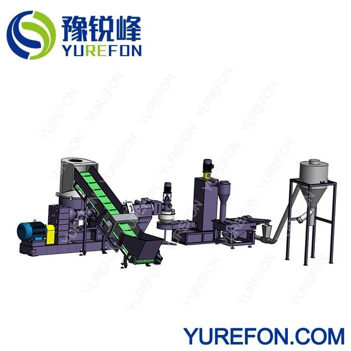 PP/PE/LDPE/HDPE/BOPP Film & Woven Bag PS ABS Pet Recycling Plastic Pelletizing Granulator