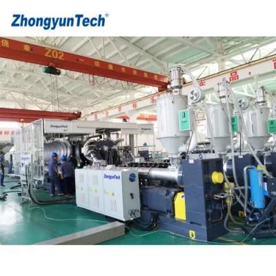 ZhongyunTech ZC-600H PVC Plastics Corrugated Pipes Machine for Cable Ducting