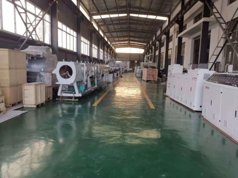 Poland Popular 555mm PVC/UPVC Windows Panel Extrusion Line of Sjsz-80/156 Extruder