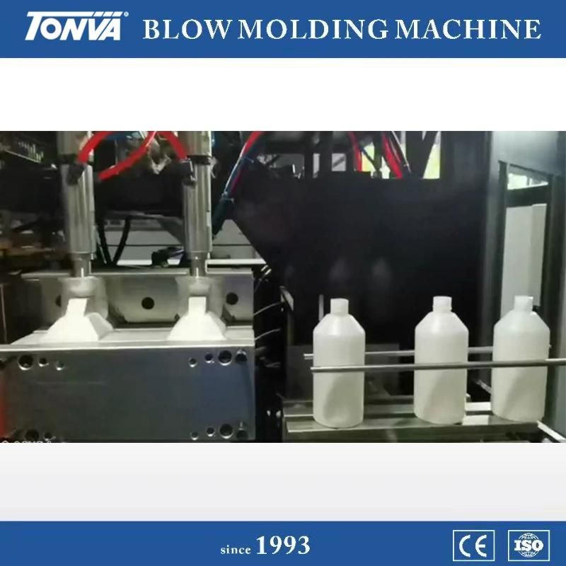 Plastic PE Bottle 1L 500ml Extrusion Blow Molding Machine New 2022 Tonva Brand