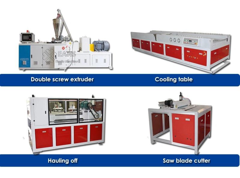 Wood Plastic WPC Machine Decking Production Line with WPC Granulator