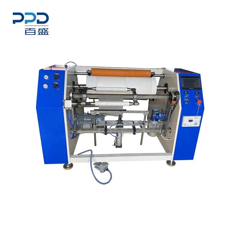 High Efficient 2 Turret Aluminium Foil Silicon Paper Rewinding Machine