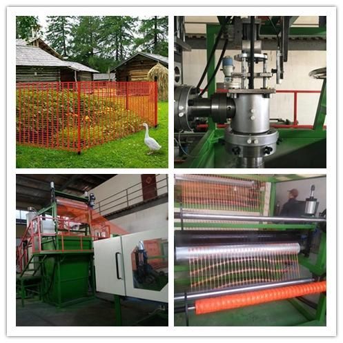 Plastic Safety Barricade Mesh Making Machine