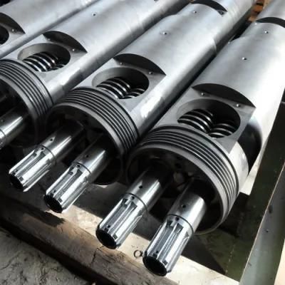 PE PVC Pelletizing Pipe Twin Parallel Screw Barrels