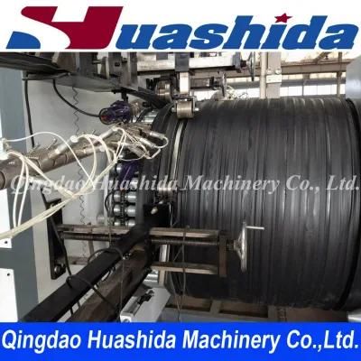 HDPE Hollow Wall Corrugated Pipe Extrusion Line Plastic Extruder