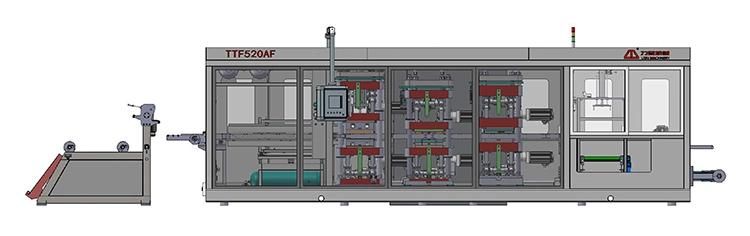 Fast Food Disposable Container Vacuum Forming Machine Food Container Thermoforming Machine