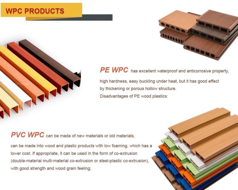 PE PVC Wood Plastic WPC Decking Board Slatwall Panel Extrusion Machine