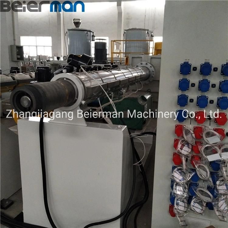 22kw PP PE HDPE Plastic Pipe/Profile Making Sj50/30 Single Screw Extruder Plastic Extrusion Machine ABB/Delta Inverter