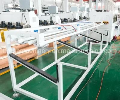 Two Cavity 16mm-40mm Plastic PVC Conduit Pipe Extrusion Line / Double PVC Pipe Making ...