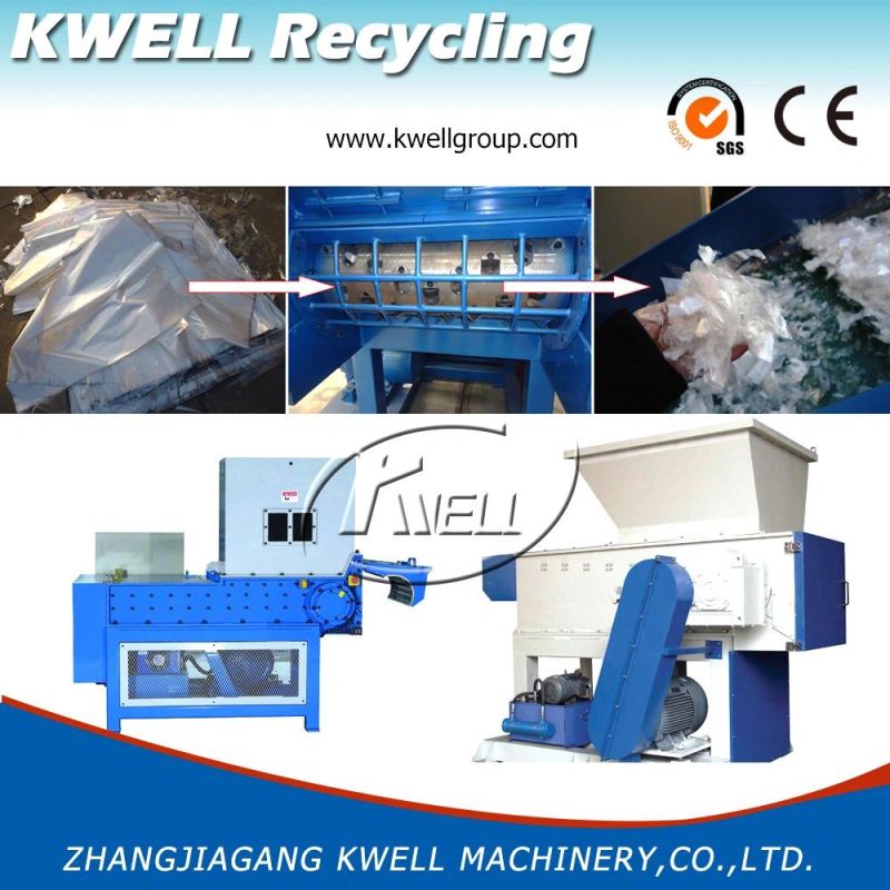 Single Shaft Shredding System, Plastic Recycling Shredder for PE/PP/ABS/PA/PVC