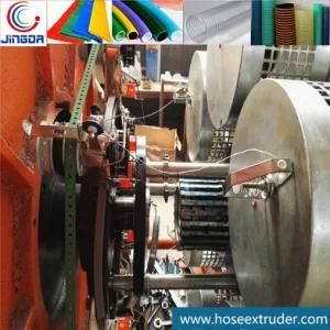 Double Layers Lock Stitch PVC Fiber Hose Extrusion Line No Torsion System