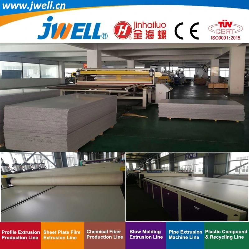 Jwell-PP|PC|PE Plastic Hollow Sheet Recycling Agricultural Making Extruder Machine for Building Construction Template Instead of Woody Plate Line