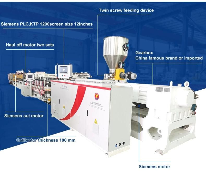 PVC WPC Building Template Extrusion Machine