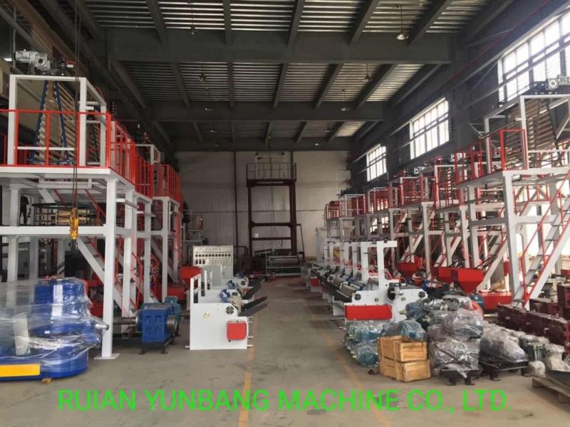 High Speed Extruder Three Layer Biodegradable HDPE LDPE ABA PLA PE PP Plastic Film Blowing Machine Price
