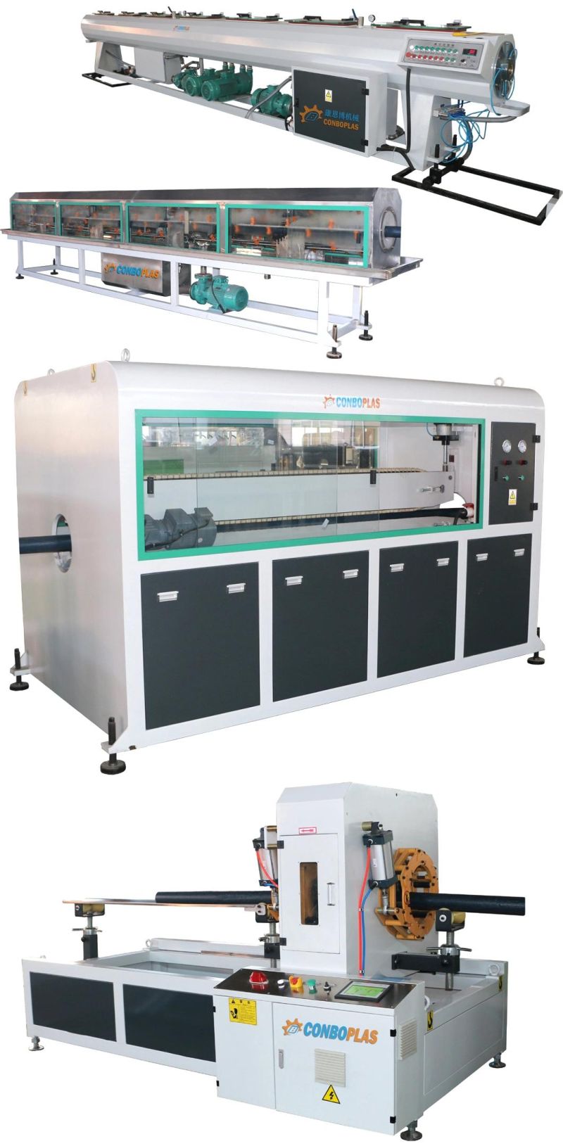 Plastic LDPE HDPE Gas Supply Pipe Tube Extruder Making Machines