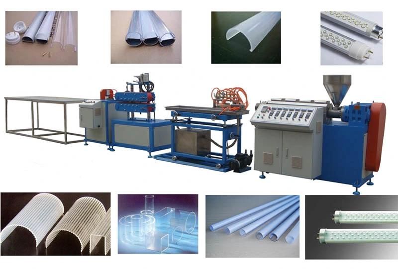 T8 PC PMMA PS LED Lighting Cover Extrusion Machine