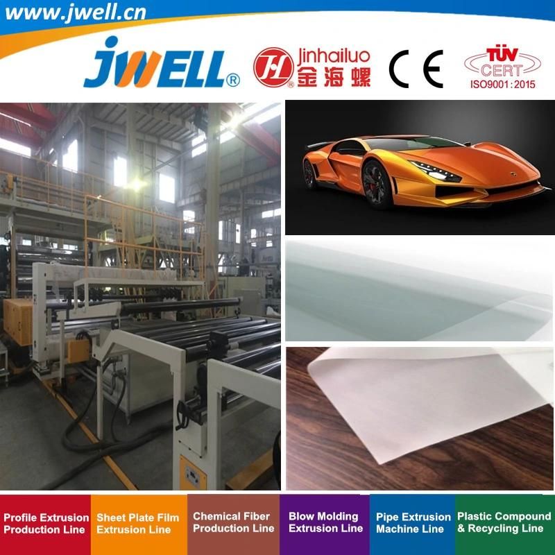 Jwell-PVB Plastic Film Automobile Application Series Recycling Agricultural Making Extrusion Machine for Solar Photo Voltaic Power Station|Building Glass