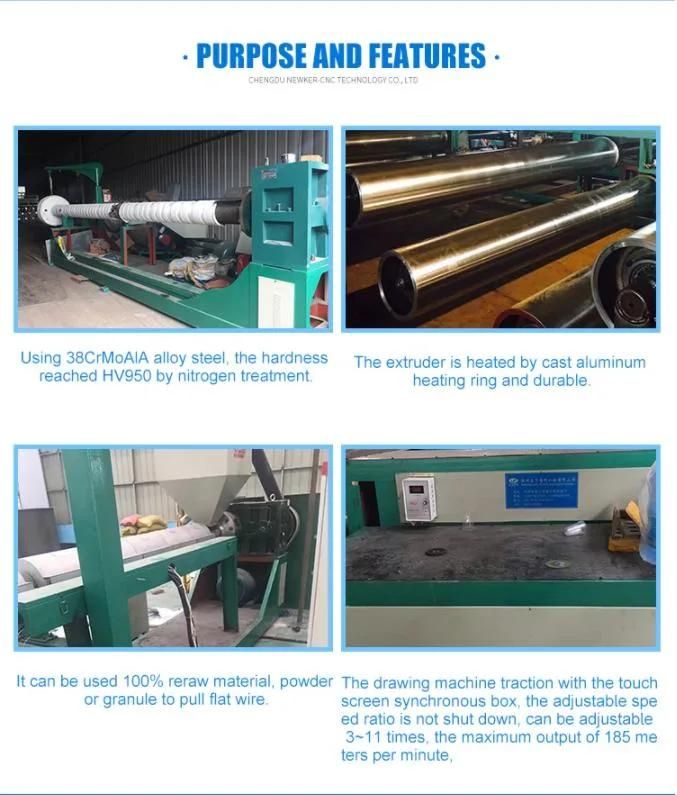 Plastic Flat Yarn Extrusion equipment Polypropylene Woven Yarn Extrusion equipment Machine