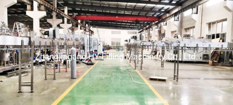 Fully Automatic Liquid Pure Mineral Drinking Soda Water Blowing Washing Rinsing Filling Bottling Capping Sealing Labeling Packing Machine