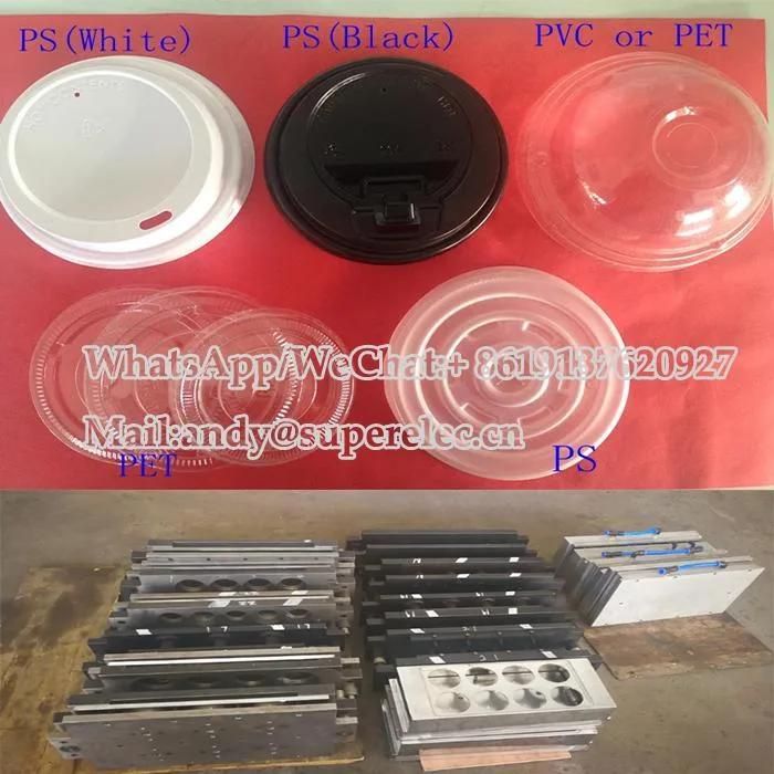 Plastic Coffee Cup Lids /Paper Cup Lids Forming Making Machine Automatic Plastic Cup Lid Making Machine