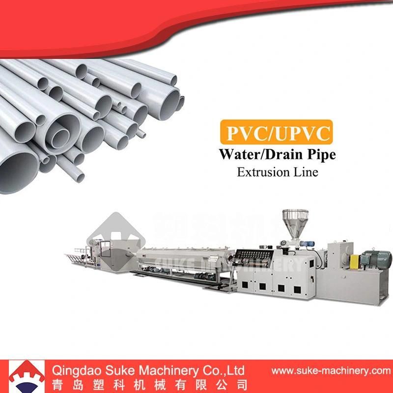 PVC Twin Pipe Plastic Extrusion Production Line