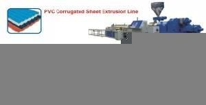 PVC Corrugated Sheet Extrusion Line