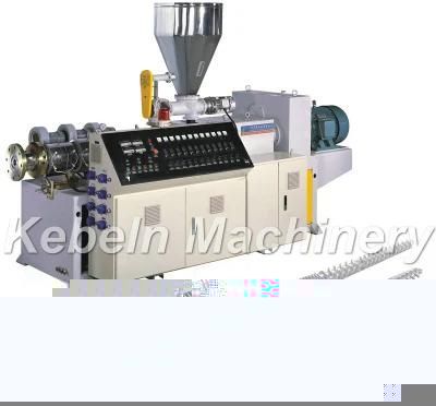 Plastic Conical Twin Double Screw Extruder Machine