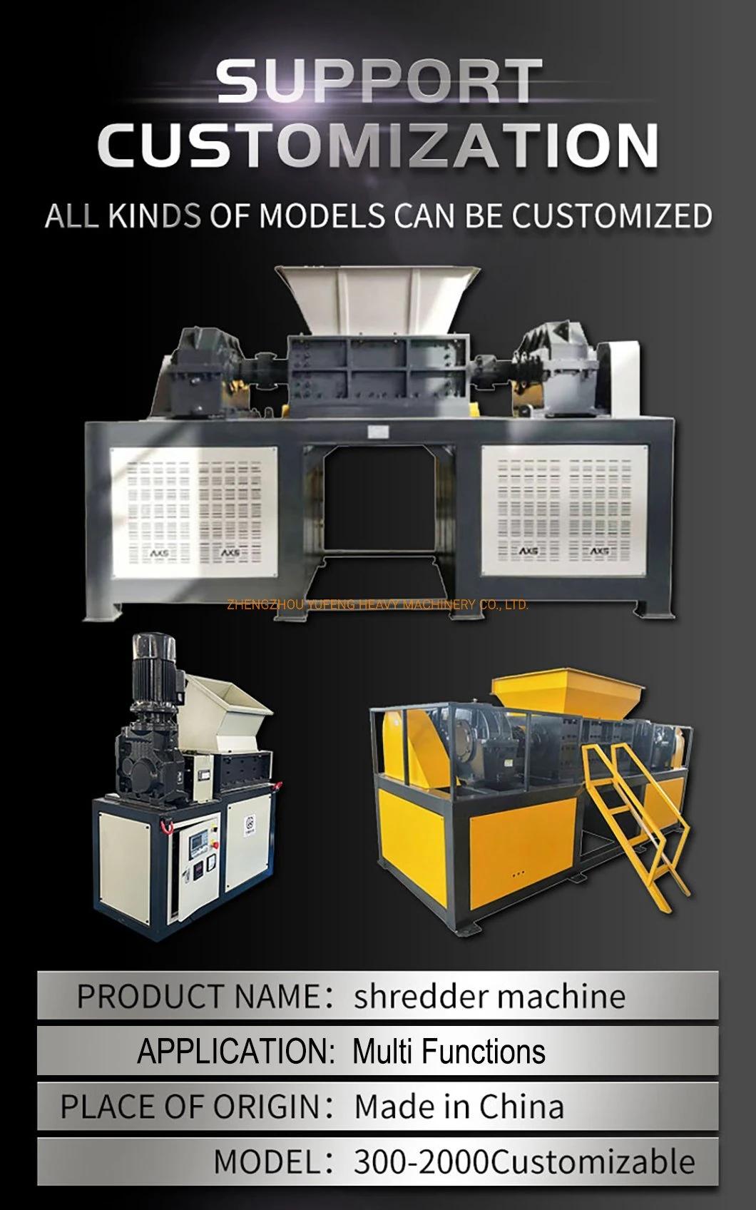 Double-Shaft Shredder Machine for Crushing Various Plastic and Rubber Products