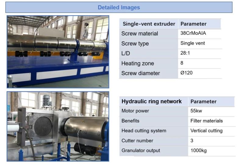 Low Price Plastic Flake Pelletizing Granulator Machine