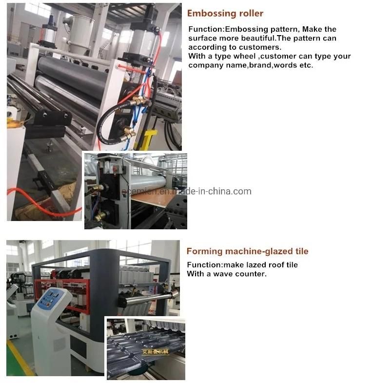 PVC+ASA Glazed Roofing Production Line