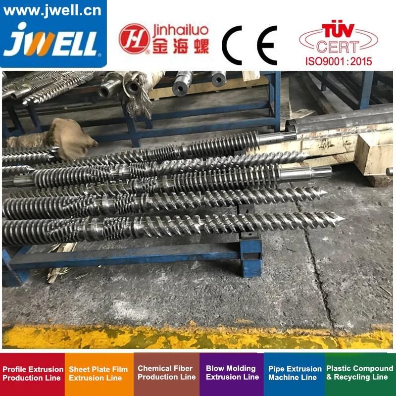 Jwell - Parallel Twin Screw and Barrel for Recycling Agricultural Making Extrusion Plastic Cup Machine