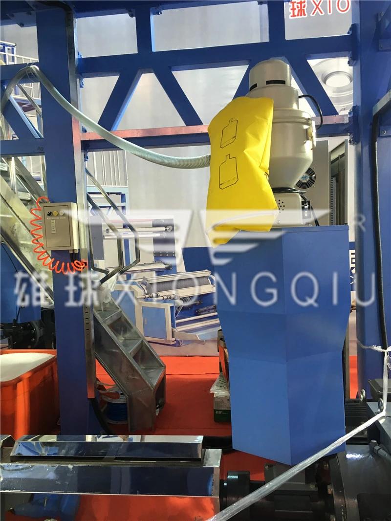 1700mm PE ABC 3 Layers Co-Extrusion Film Blowing Machine with Back to Back Automatic Winder and Weighter Controller