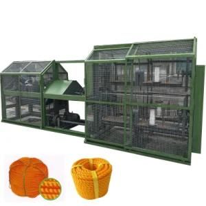 4 Strands Pet Cotton Plastic Twisted PP PE Round Flat Yarn Rope Making Machine
