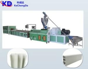 PVC/UPVC/WPC Wood Plastic Composite Window and Door Profile Frame Making Machine Extrusion ...