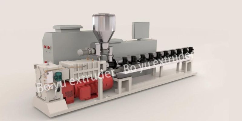 Plastic Spc/PVC/WPC Floor Parallel Twin Screw Extruder Production Line